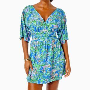 EUC Lilly Pulitzer Parigi skirted romper